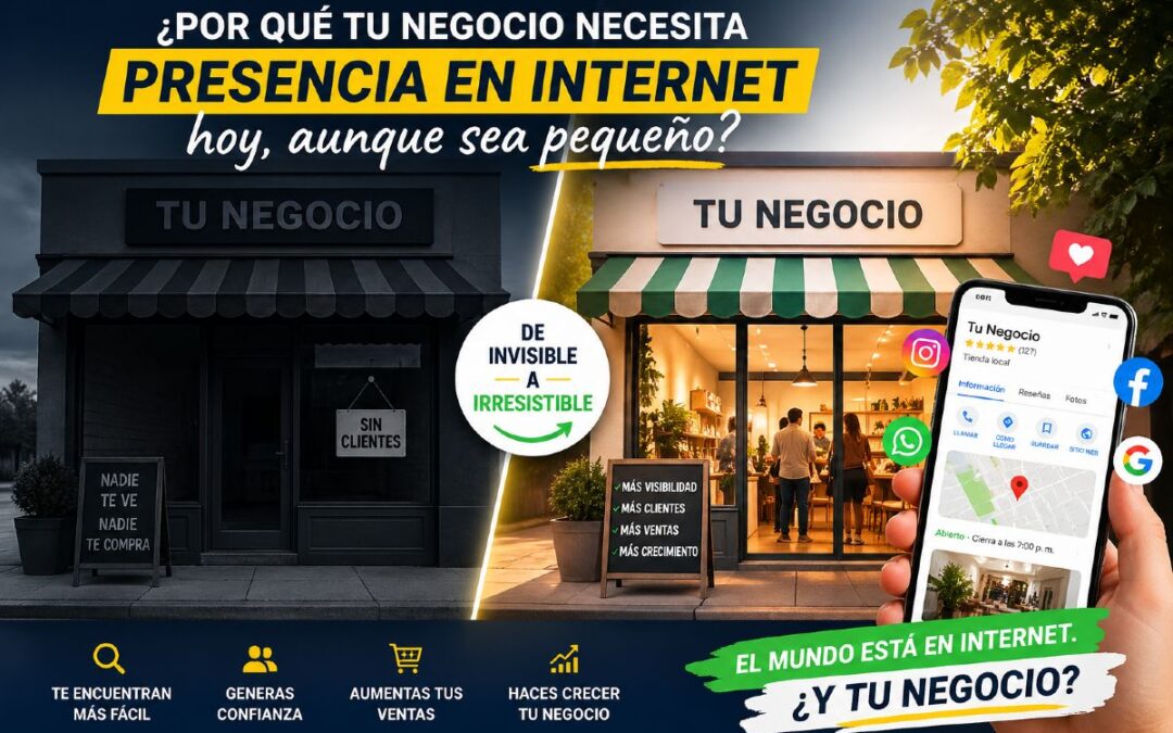 Importancia de la presencia en internet para pequeños negocios y cómo atraer más clientes